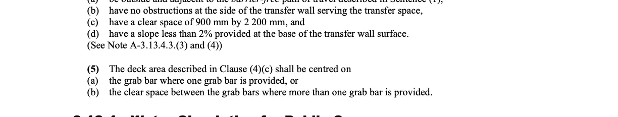 Evidence crop for OBC-ERR-020: Note A-3.13.4.3.(3) and (4)