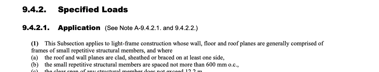 Evidence crop for OBC-ERR-073: Note A-9.4.2.1.
