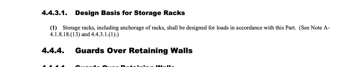Evidence crop for OBC-ERR-083: Note A-4.1.8.18.(13) and 4.4.3.1.(1)